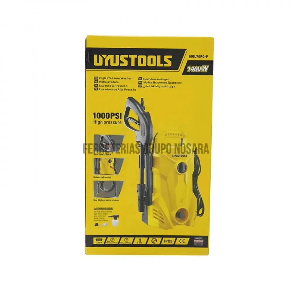 UYUSTOOLS HIDROLAVADORA 1400W MQL70PC-P-