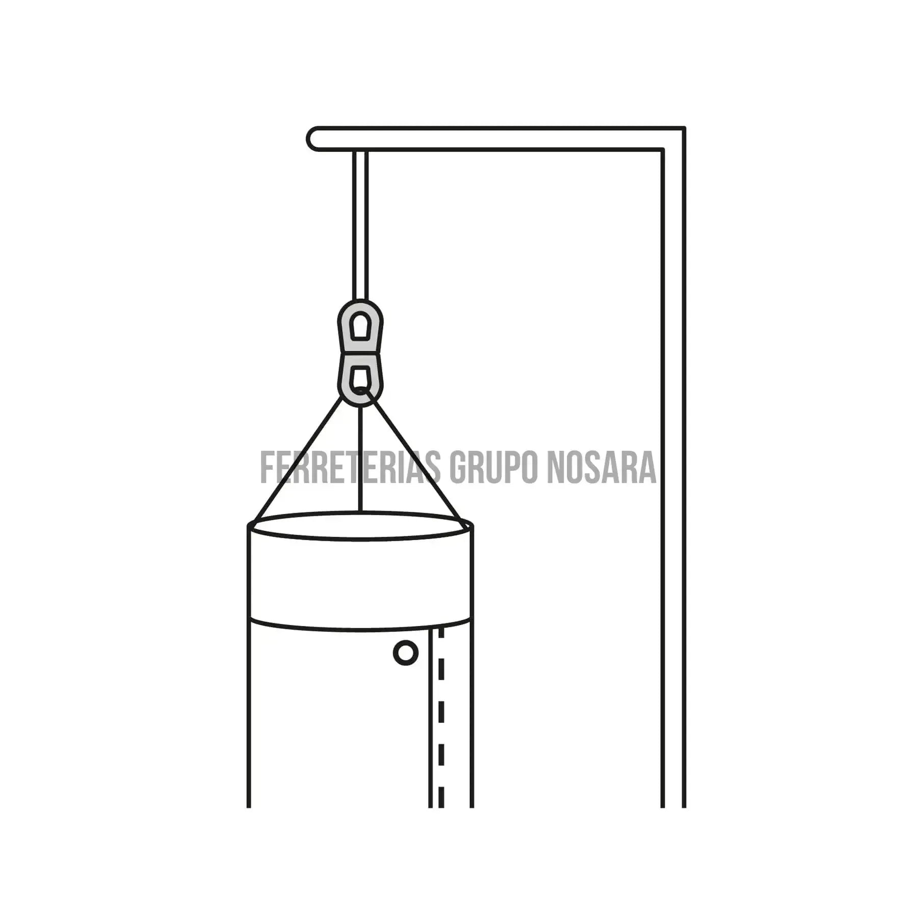 Destorcedor de zinc de 5/16" para cable, Fiero / 44101-