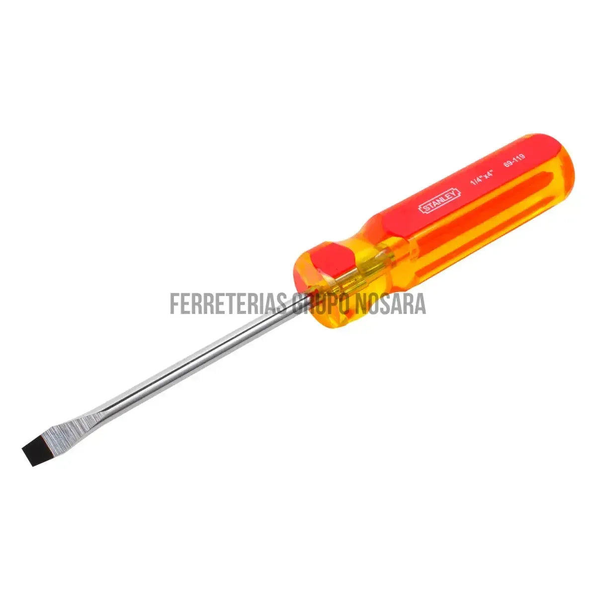 Destornillador Pro Punta Estandar Stanley 1/4" (6 mm) x 4" (100 mm) [95-IB] 69-119-