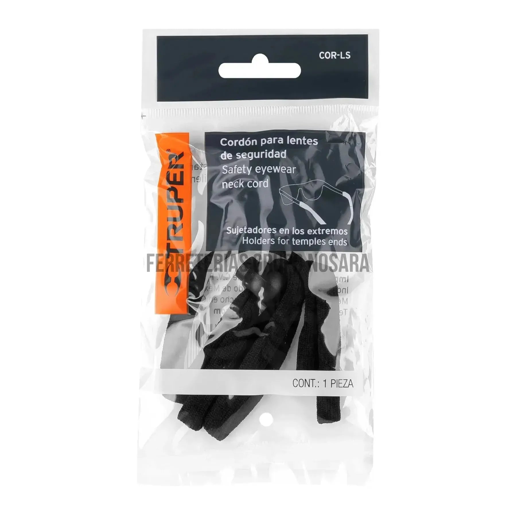 Cordón para lentes de seguridad, ajustable, Truper / 14306-