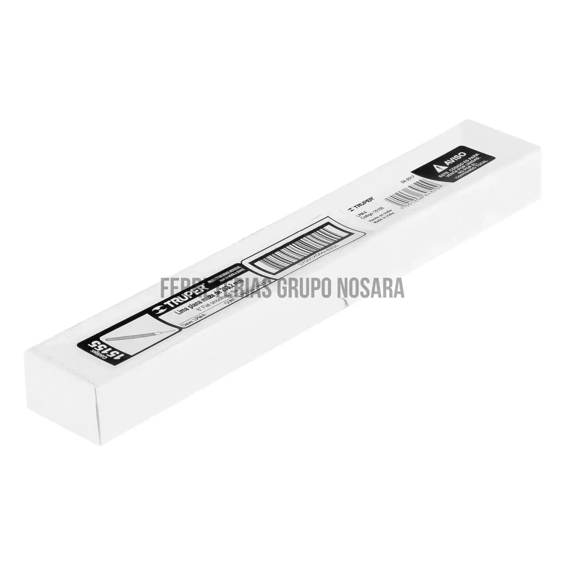 TRUPER LIMA PLANA MUZA 8" S/MANGO #15155-