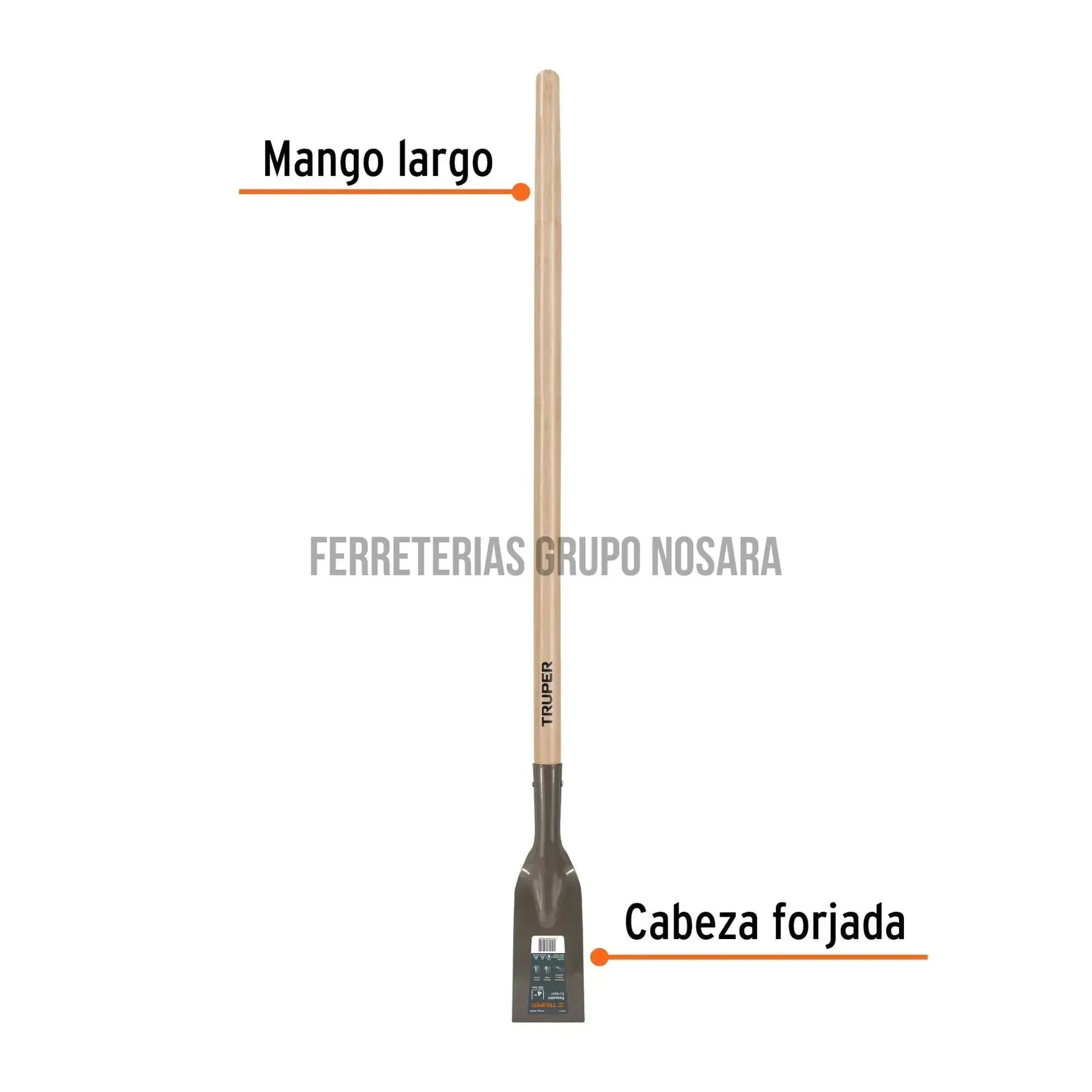 TRUPER MACANA 4' MANGO LARGO 54' 18650-