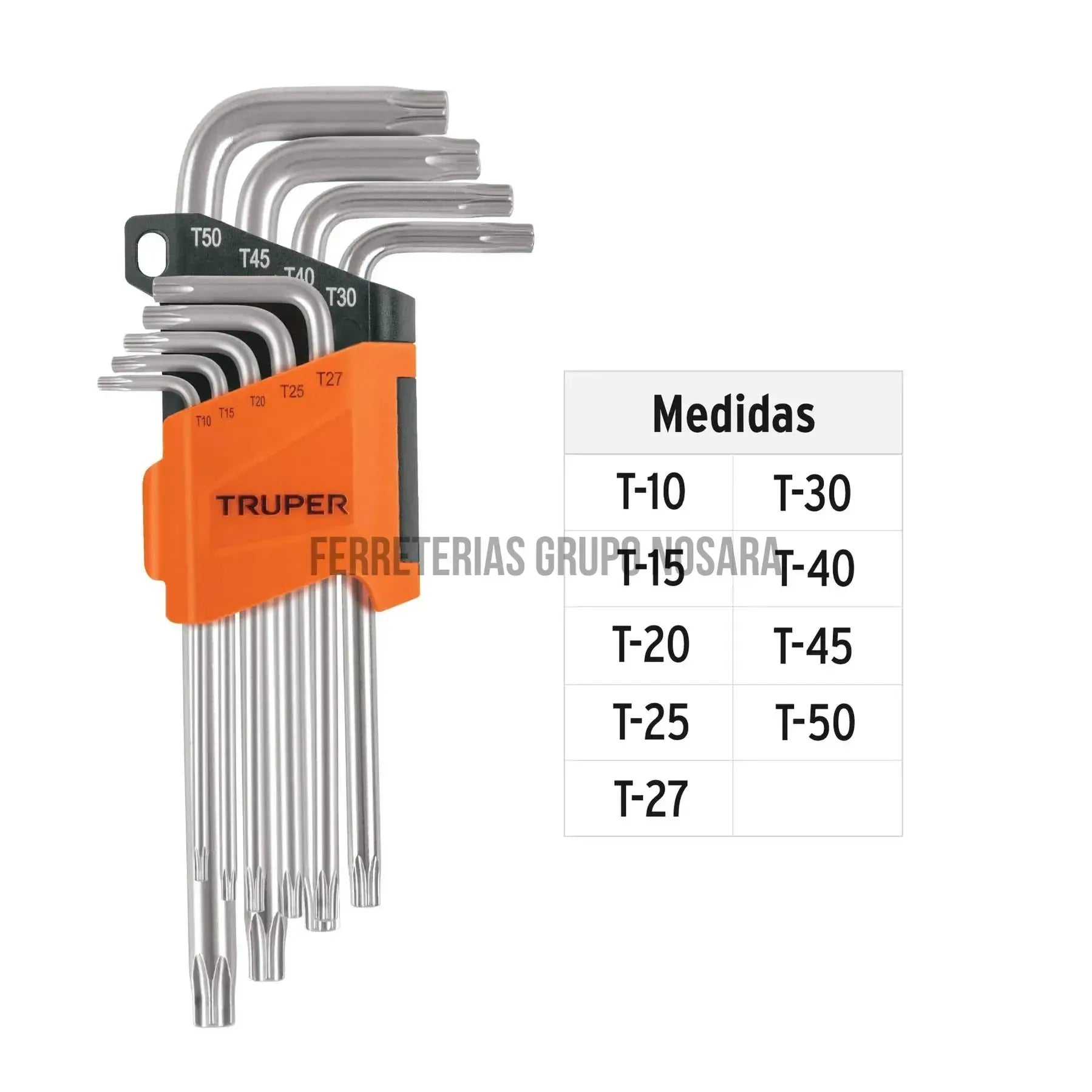 TRUPER JGO LLAVES ALLEN TORX 9PZ 13647-