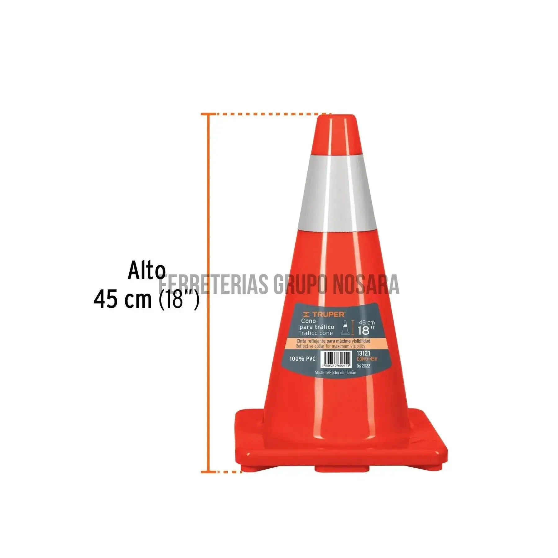 TRUPER CONO DE SEGUR C/REFLEC 45CM 13121-