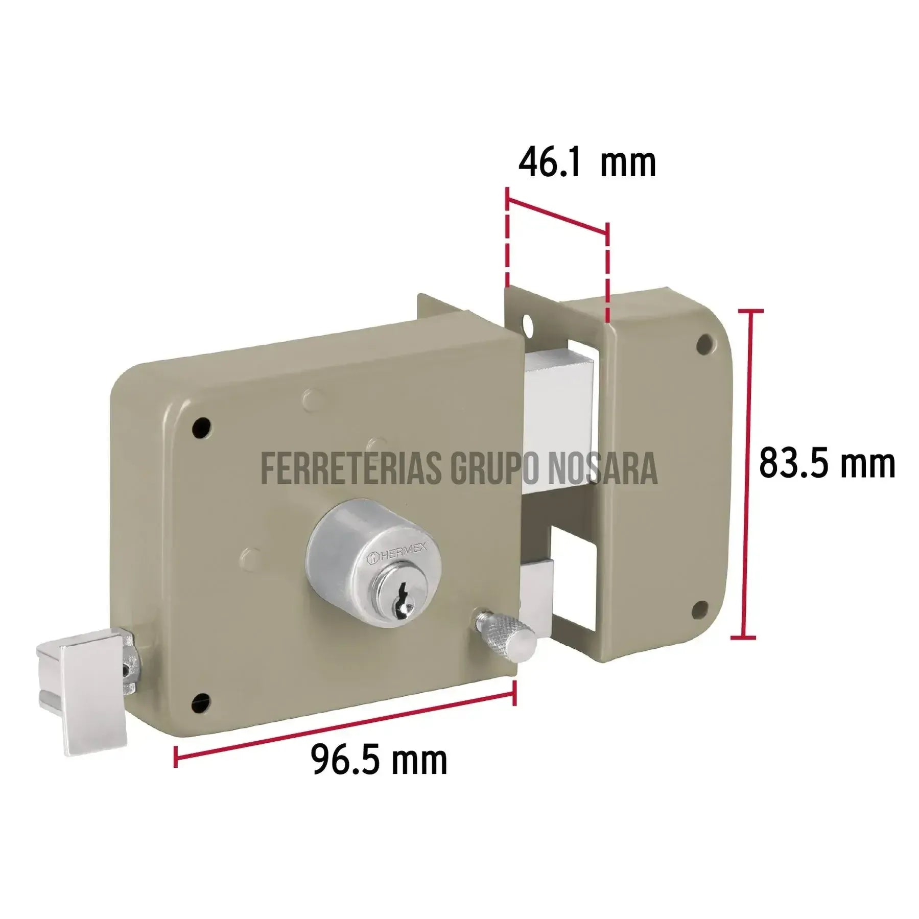 HERMEX LLAVIN DBL PASO DERCS-75DBP 27049-