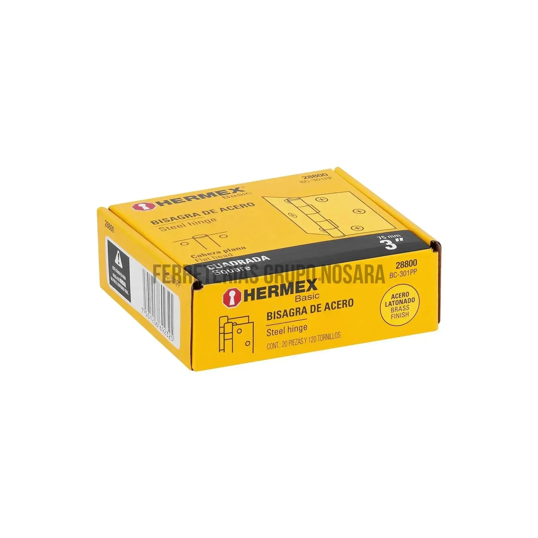 TRUPER BISAGRA DORADA 3 X 3 BC-301 28800-