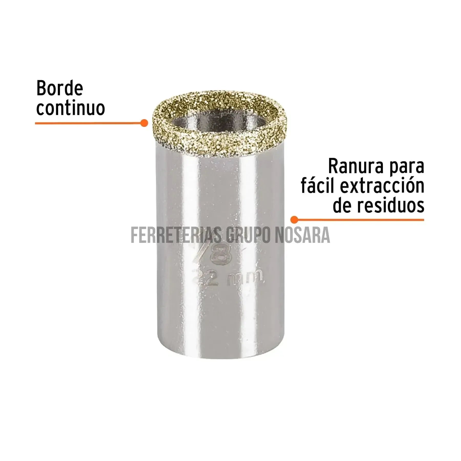 TRUPER BROCA SIER P/AZULEJO 7/8" 17125-