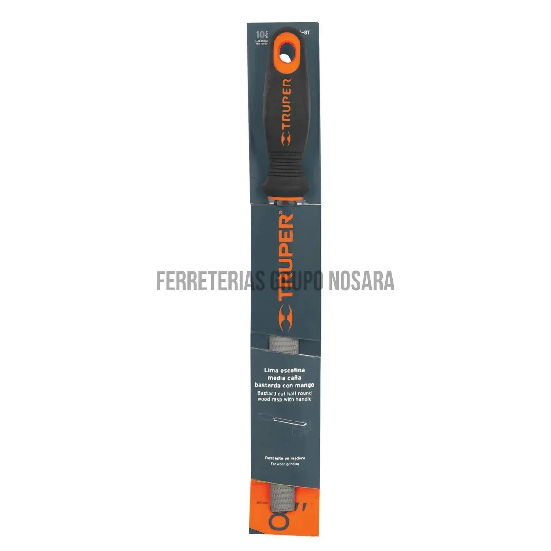 TRUPER LIMA ESCOFINA 8" C/MANGO #15321-
