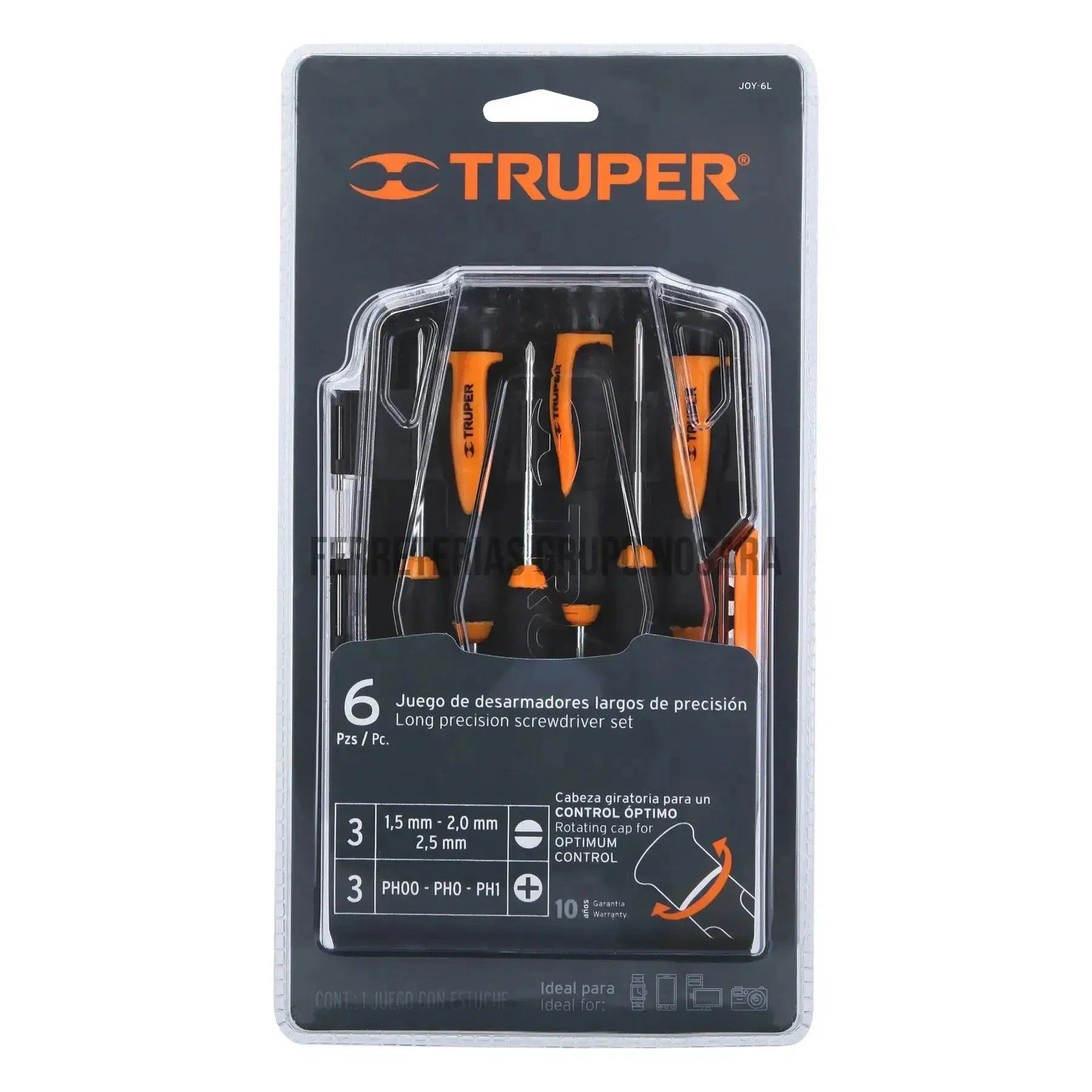 TRUPER JGO DEST P/JOYER LARGOS 6PZ 14156-