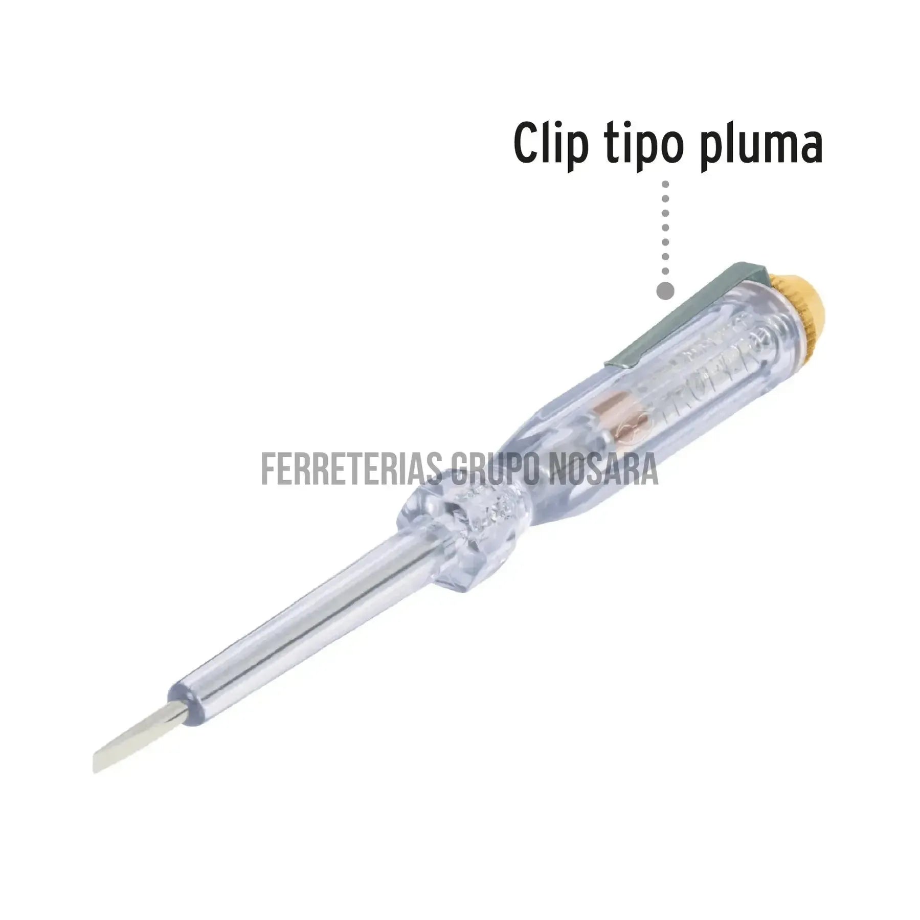 Probador de circuitos 14 cm de corriente alterna, Truper / 13988-