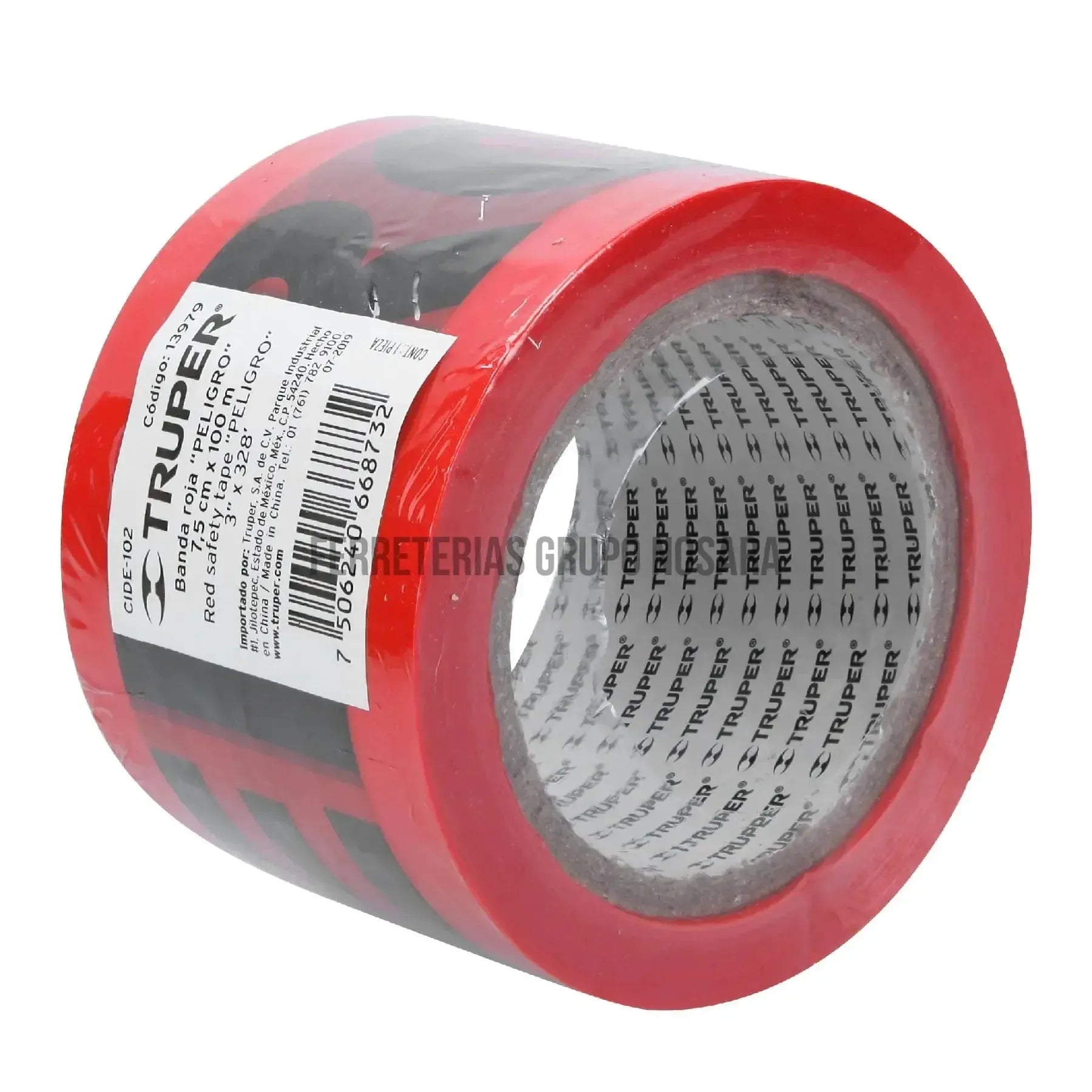 Rollo de 100 m de cinta delimitadora "Peligro", Truper / 13979-
