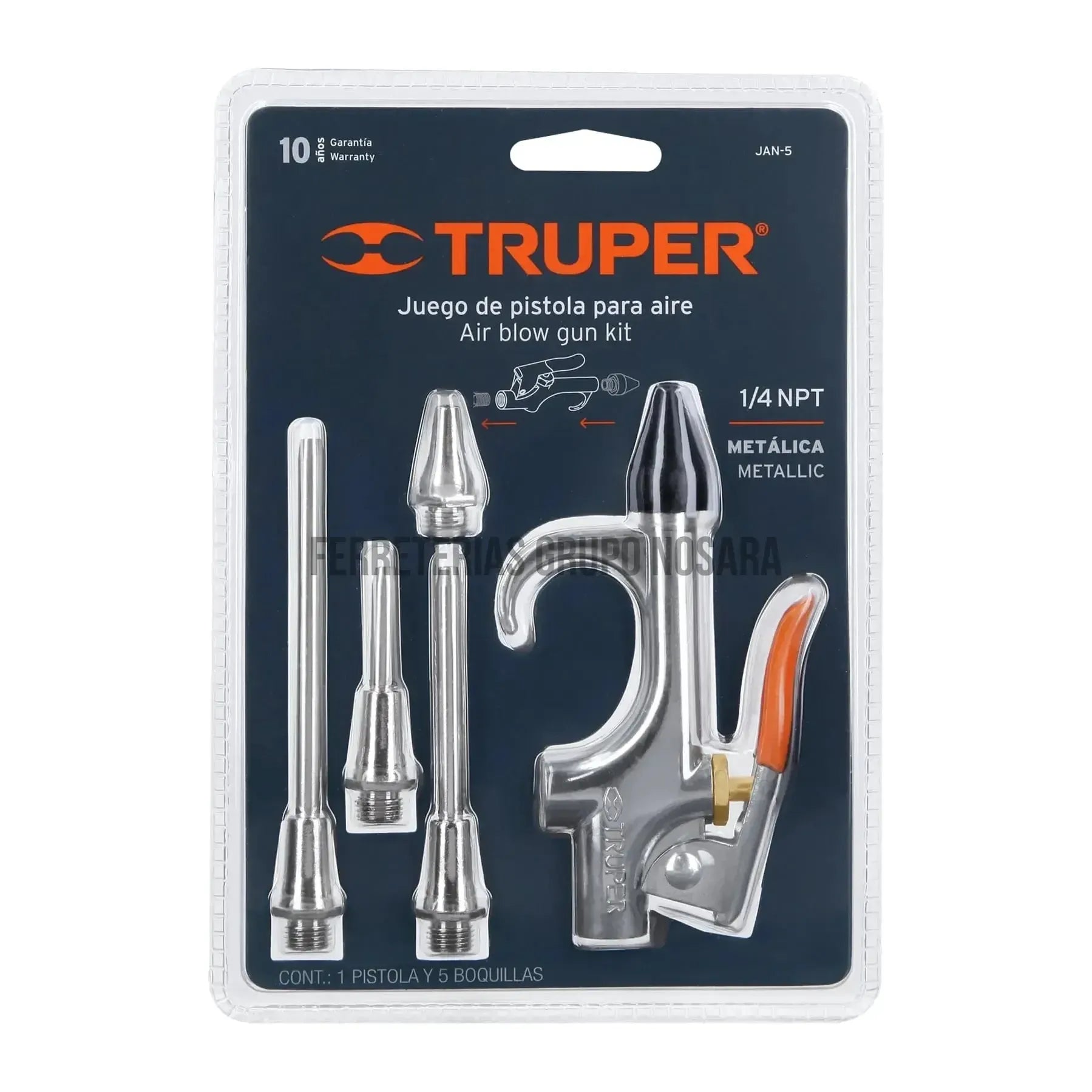 TRUPER JGO P/PISTOLA 5 BOQU JAN-5 19077-