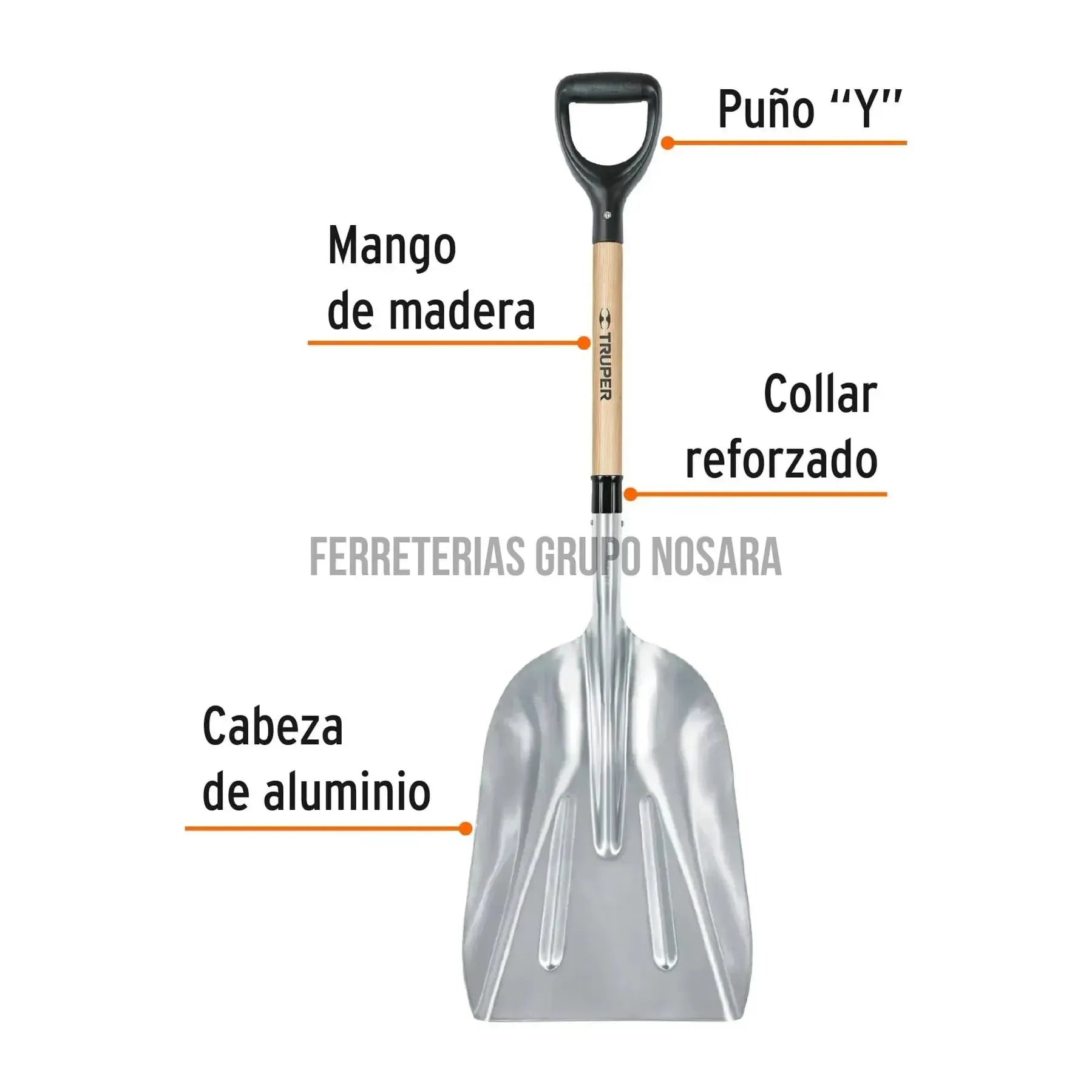 TRUPER PALA CAFETALERA ALU PALY-10 17181-