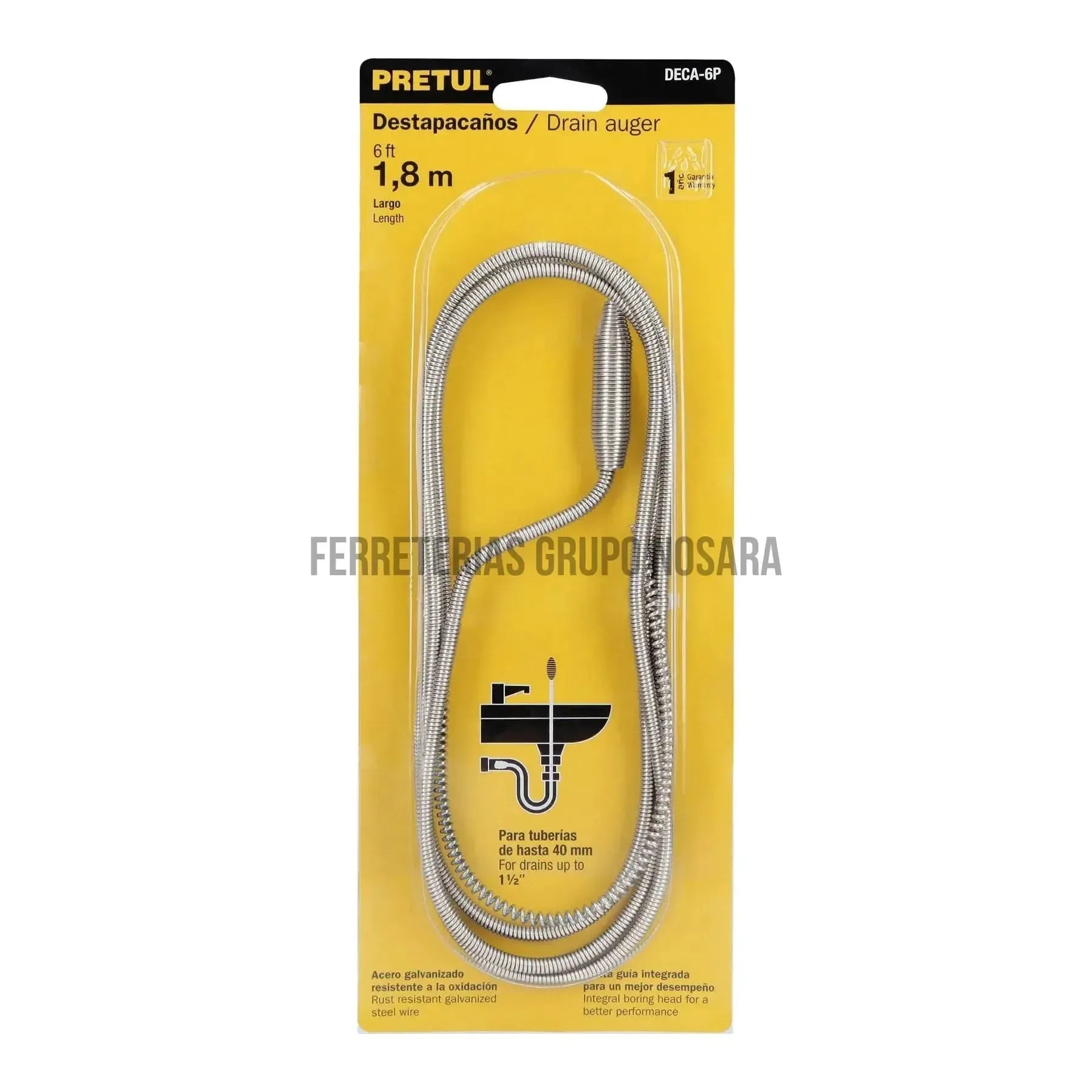 PRETUL SONDA DESTAQ CAÑERIA 1.80 MTS 228-