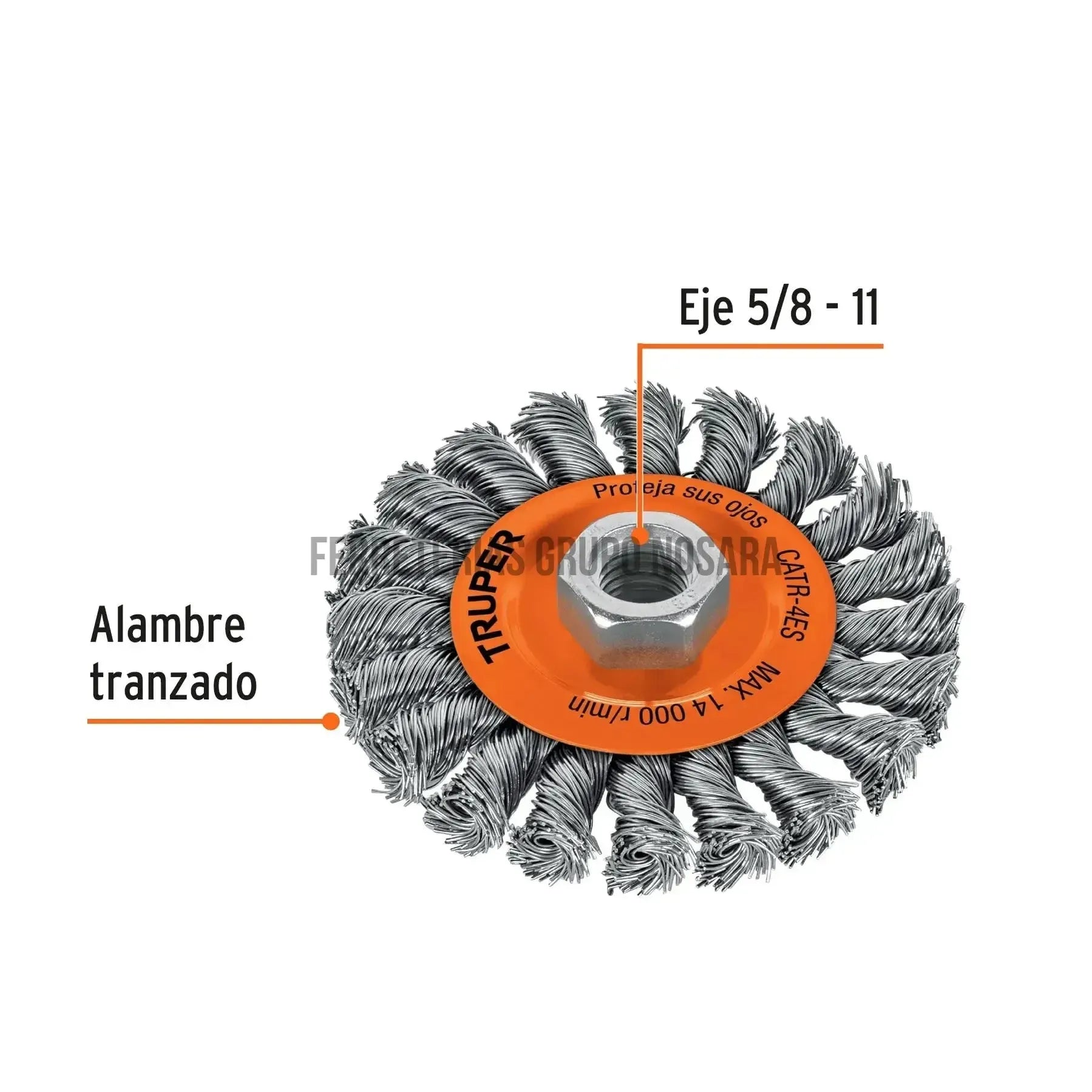 TRUPER DISCO TRENZADO CATR-4ES (17527)-