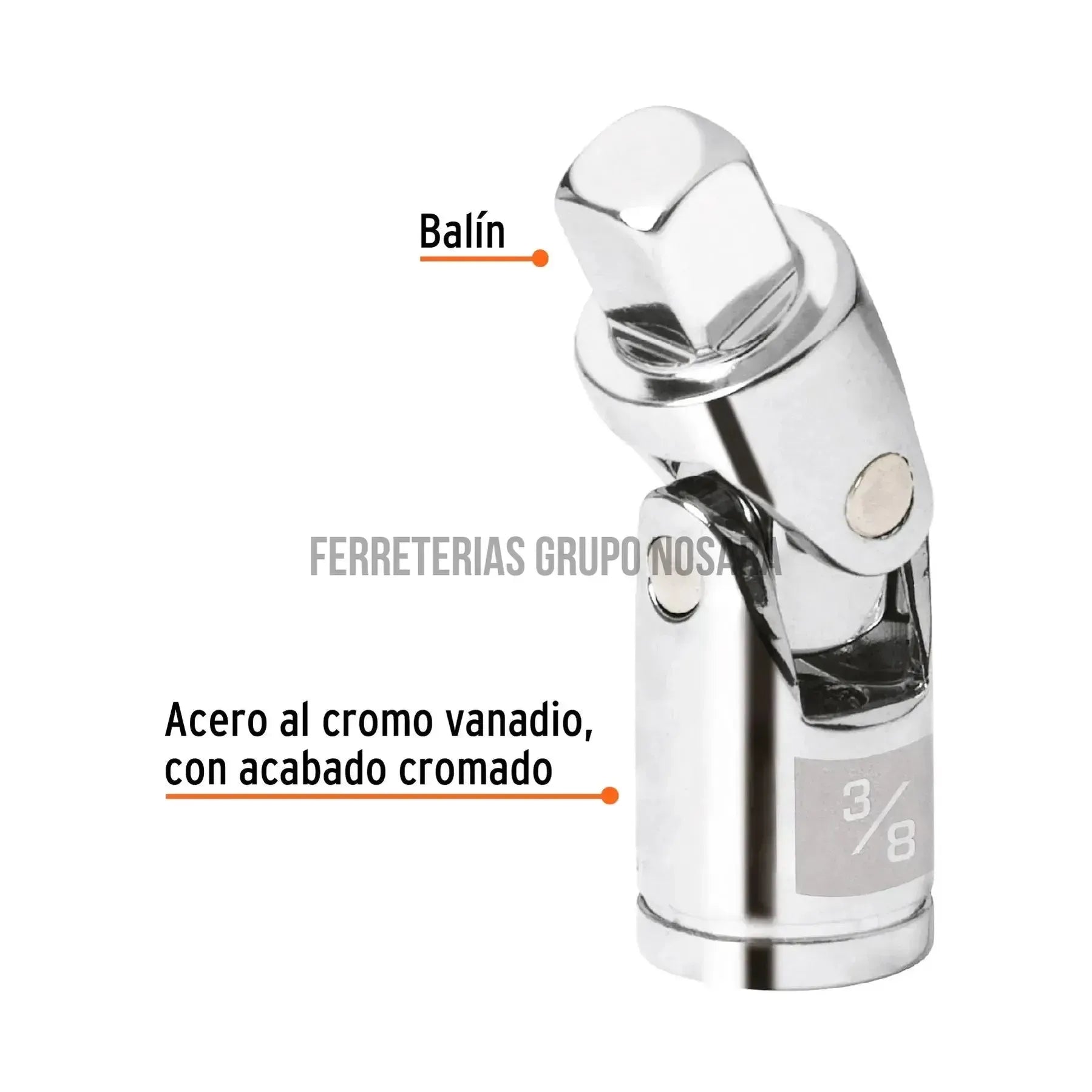 TRUPER ADAPTAD CUBO BORRACHO 3/8" #13669-