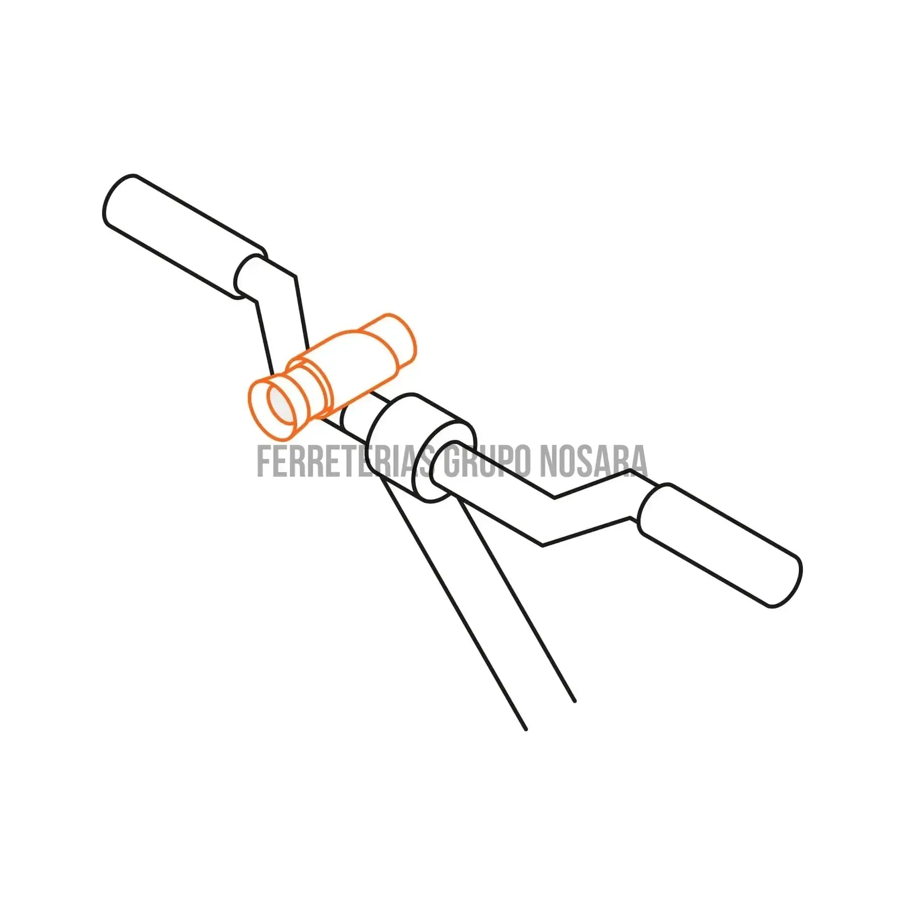 Linterna delantera 100 lm para bicicleta con 3 pilas AAA / 16796-