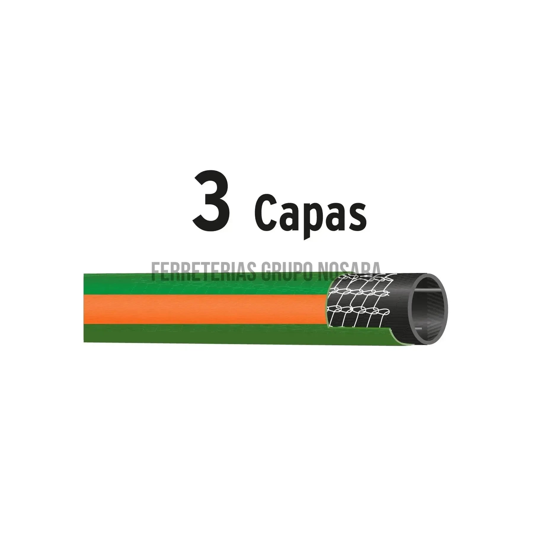 TRUPER MANGUERA REF 3CAPAS 1/2X15M 16031-