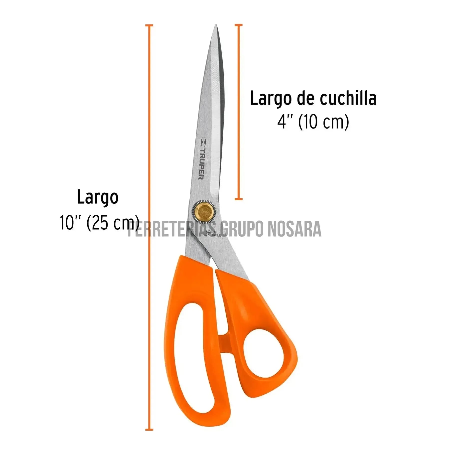 TRUPER TIJERA COSTURA ACERO INOX 18496-