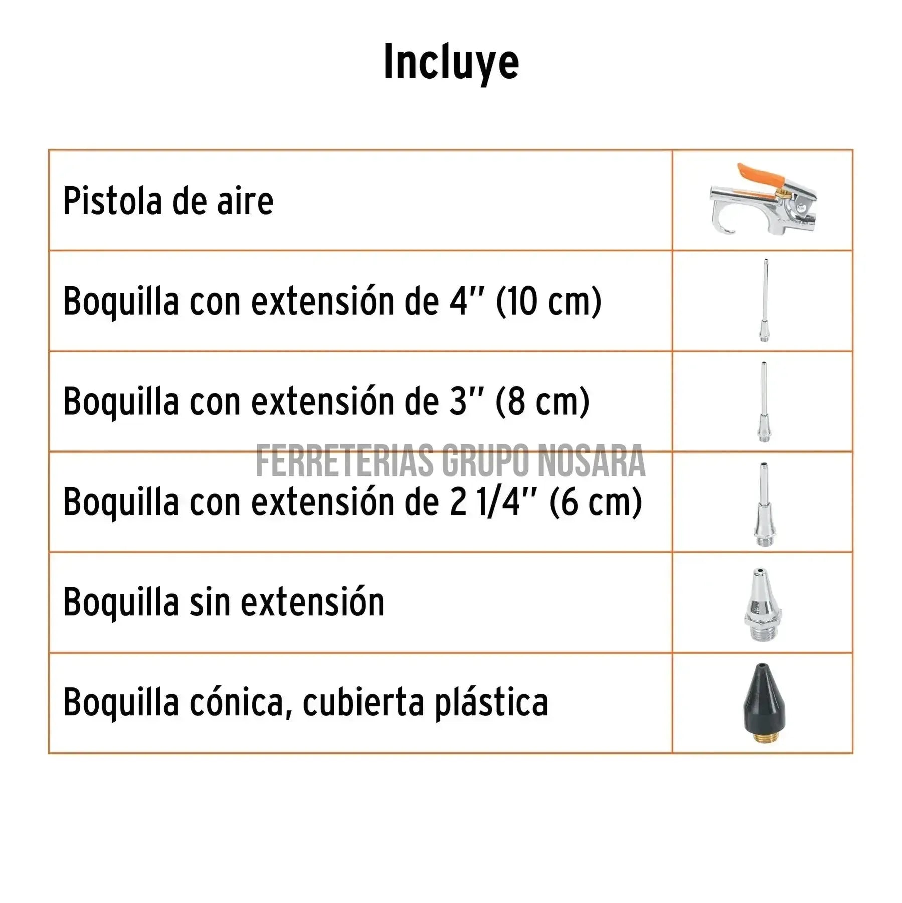 TRUPER JGO P/PISTOLA 5 BOQU JAN-5 19077-