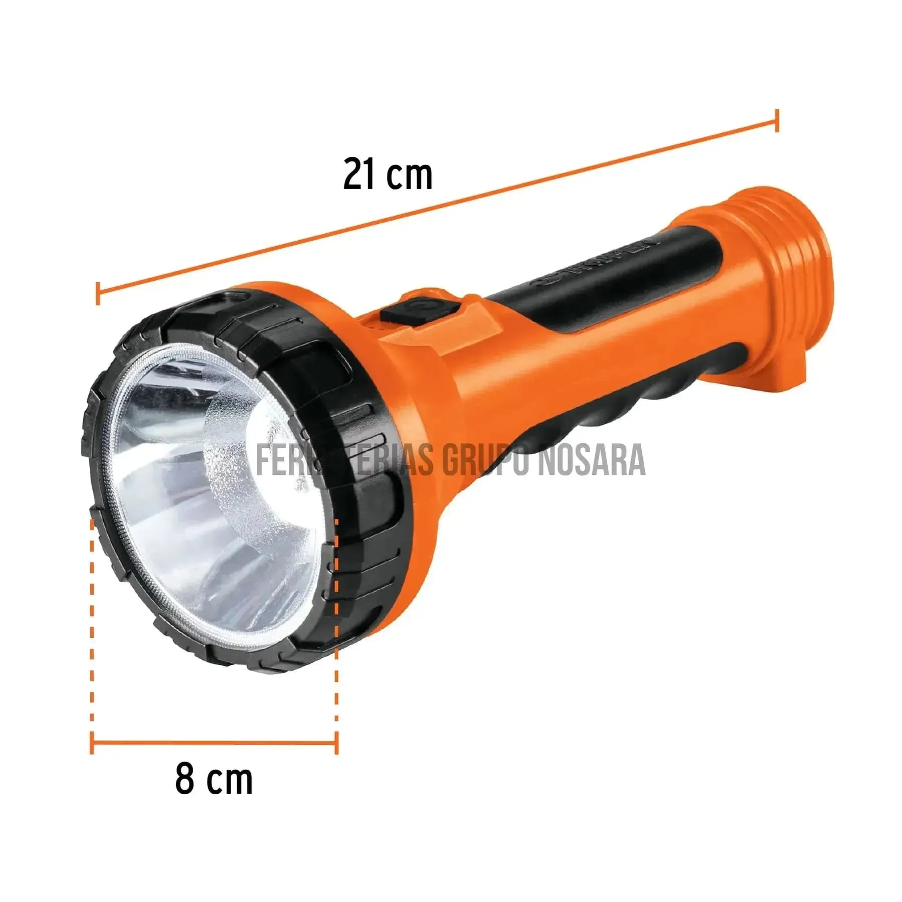 Linterna plástica 1 LED 200 lm recargable, Truper / 19847-