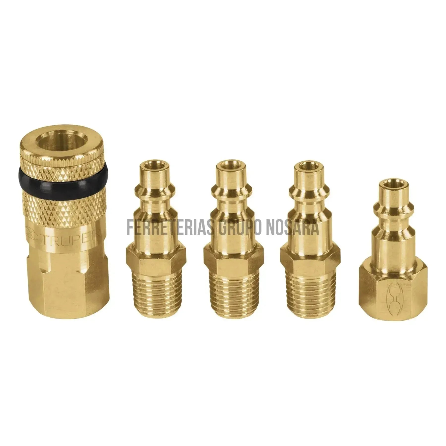 Juego de 5 piezas, coples y conectores rápidos de latón / 19081-