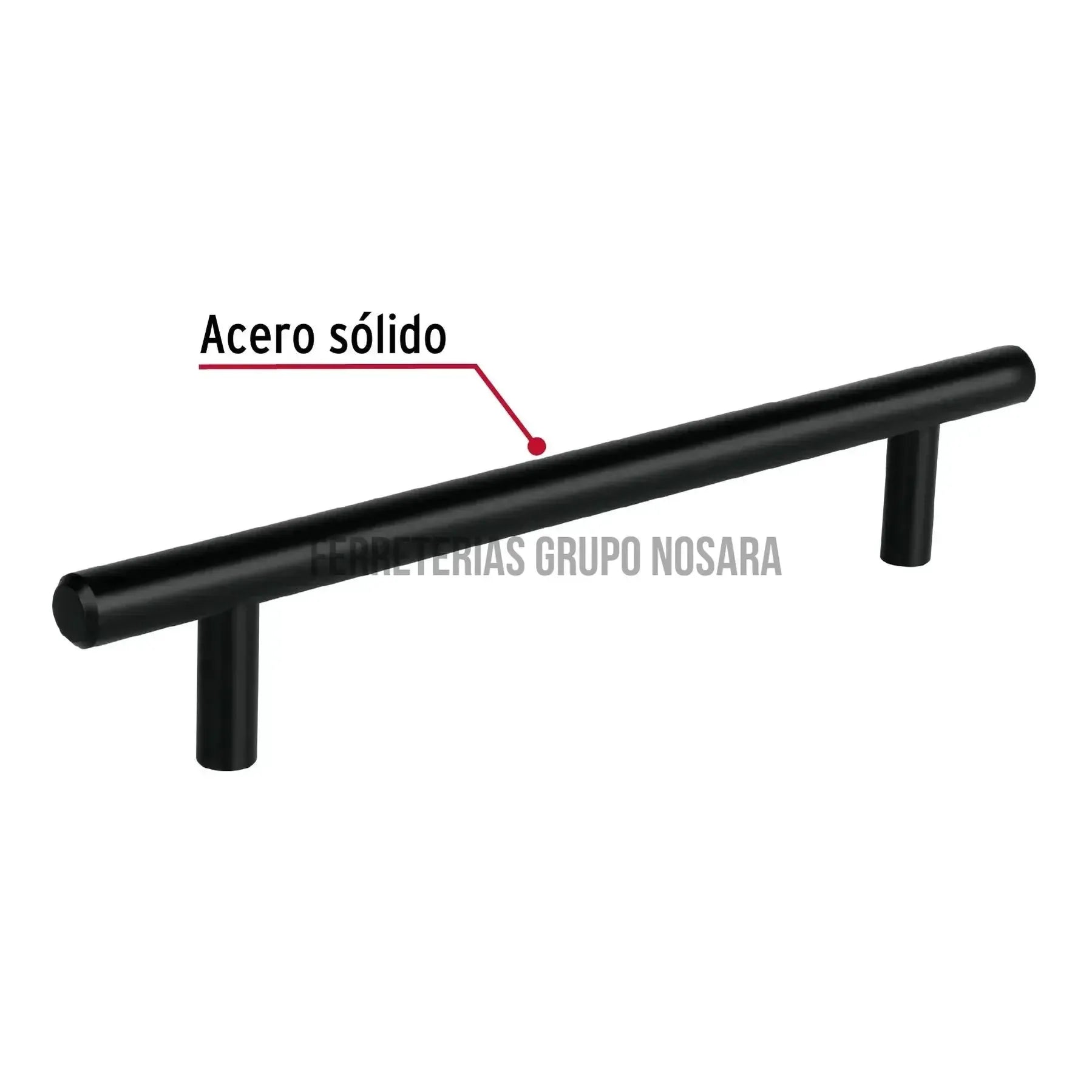 HERMEX AGARRADERA NEGRA 160MM 49733-