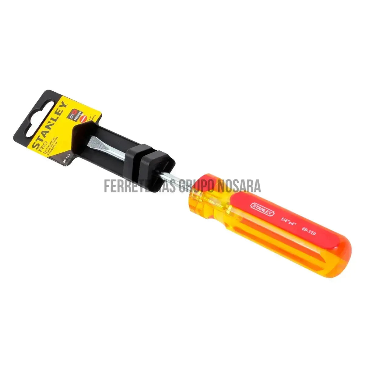 Destornillador Pro Punta Estandar Stanley 1/4" (6 mm) x 4" (100 mm) [95-IB] 69-119-