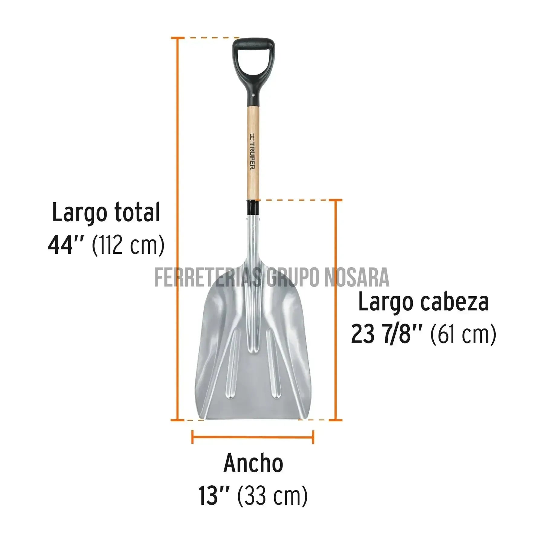 TRUPER PALA CAFETALERA ALU PALY-10 17181-