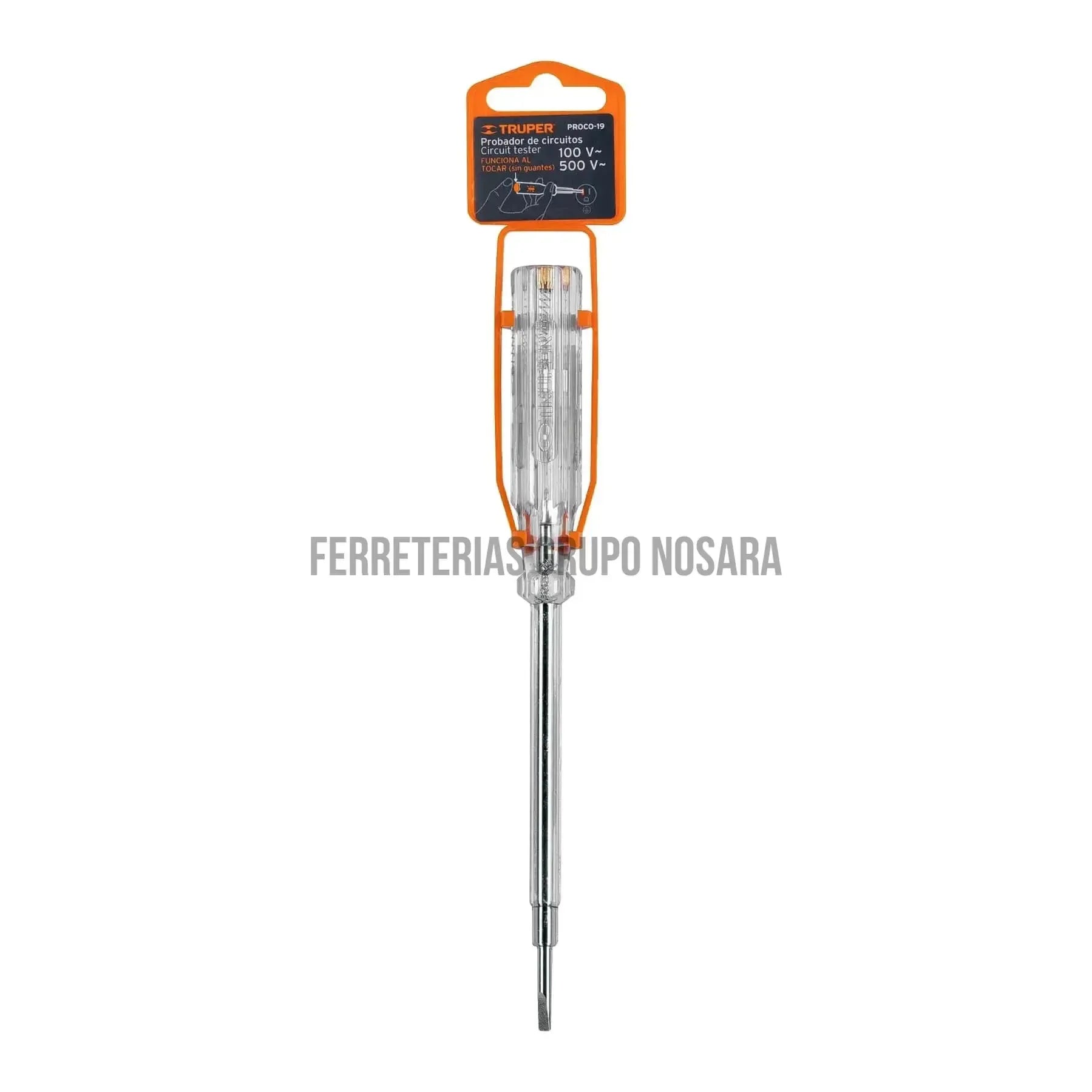 Probador de circuitos 19 cm de corriente alterna, Truper / 13989-
