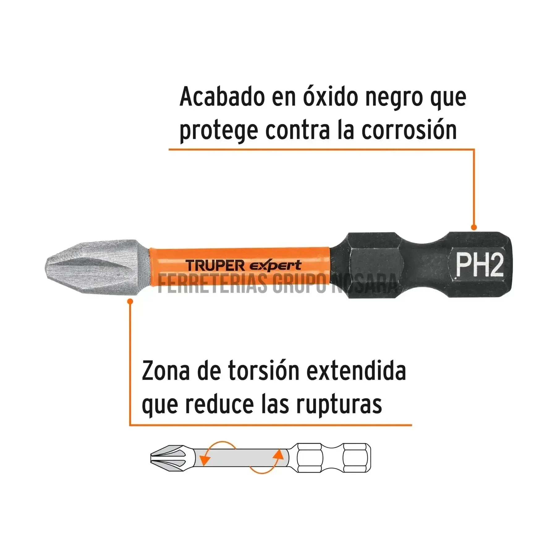 TRUPER PUNTERA PH #2X2" X UNID 100820-