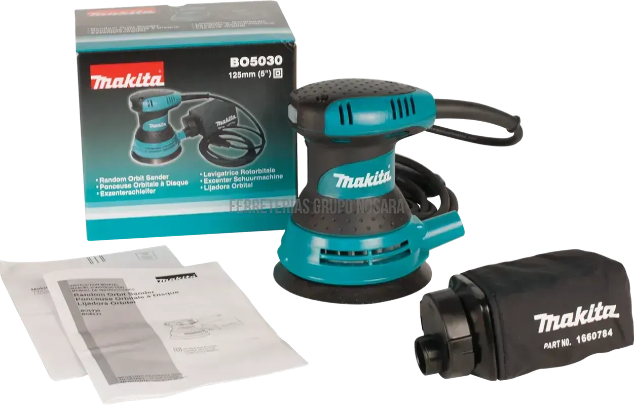 Lijadora Makita de 5" con Órbita Aleatoria 300W / BO5030-