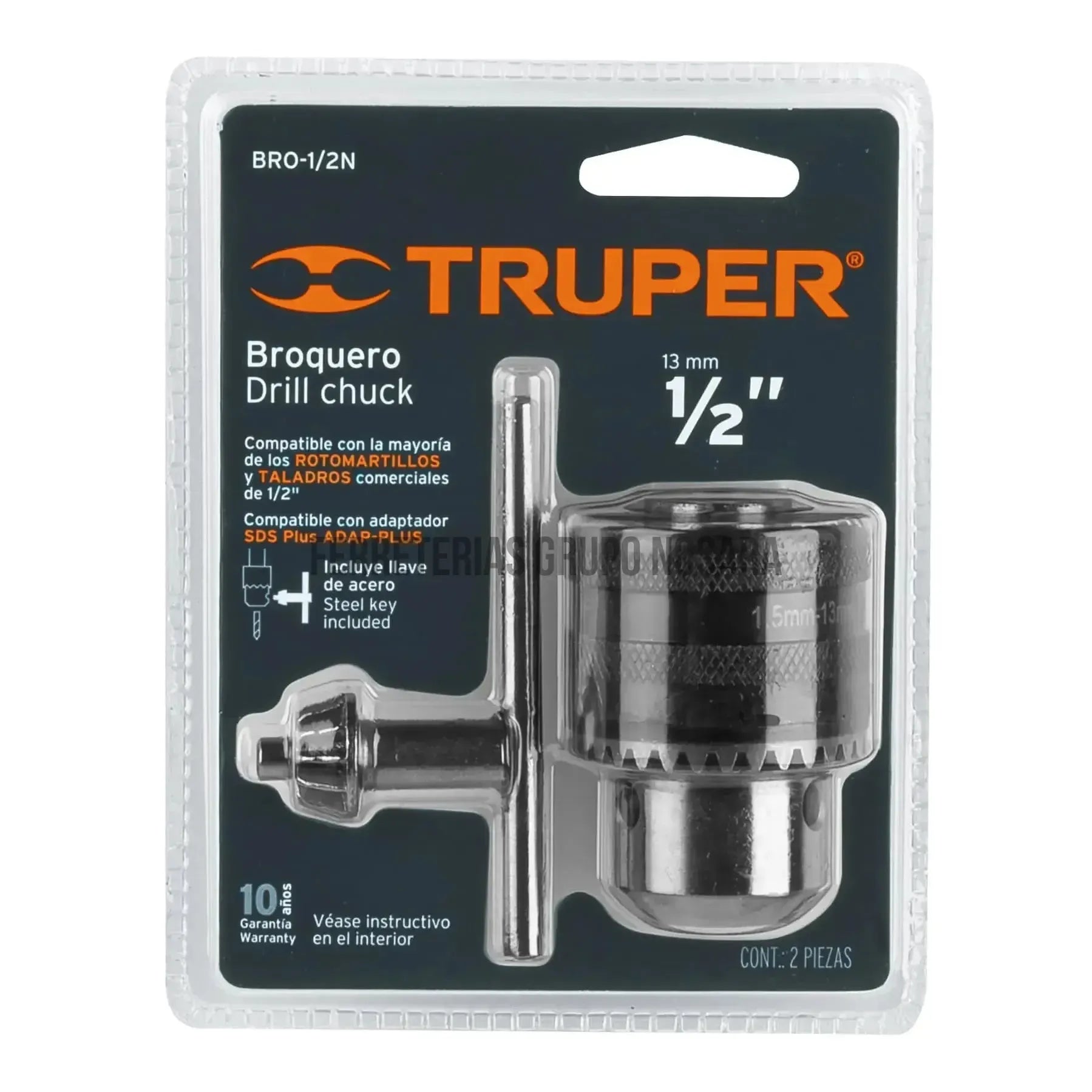 Broquero de 1/2' con llave, Truper / 16478-