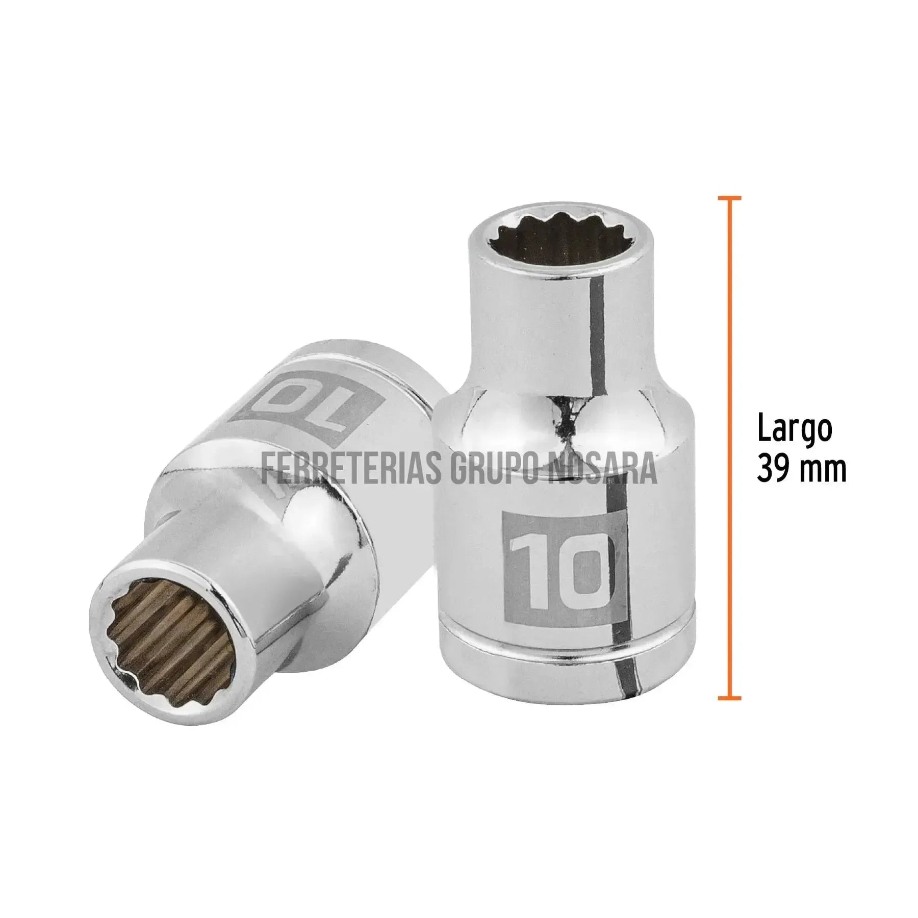 TRUPER CUBO ESTRIADO 10MM ESP 1/2 13524-
