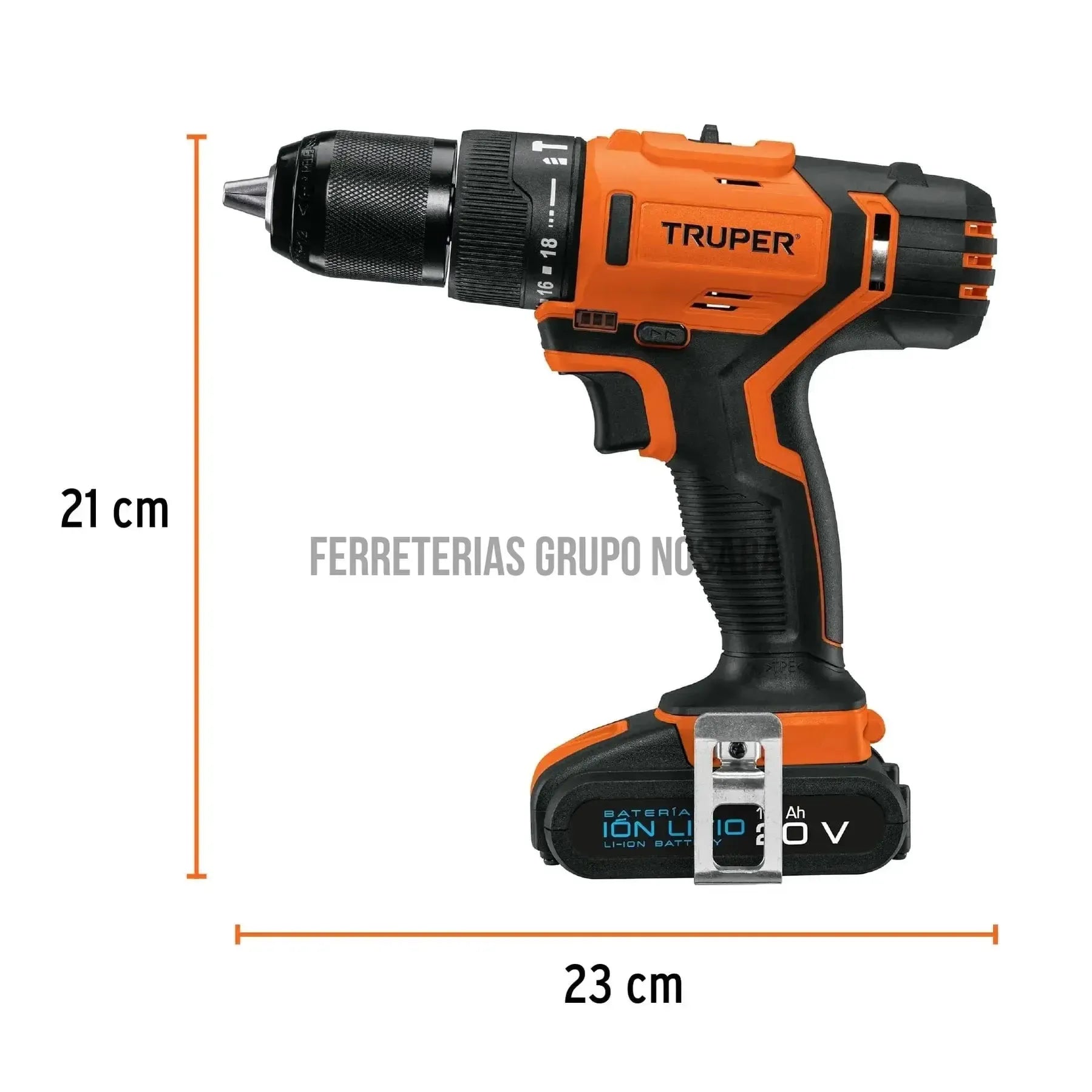 Rotomartillo inalámbrico 1/2', 20 V, Truper / 18155-