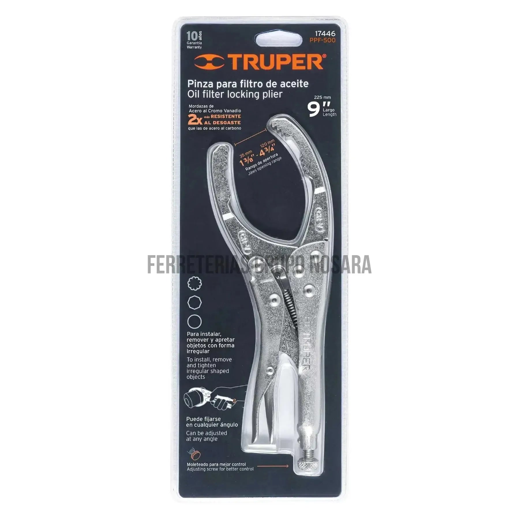 PINZA DE PRESION 9 PARA FILTROS DE ACEITE TRUPER / 17446-