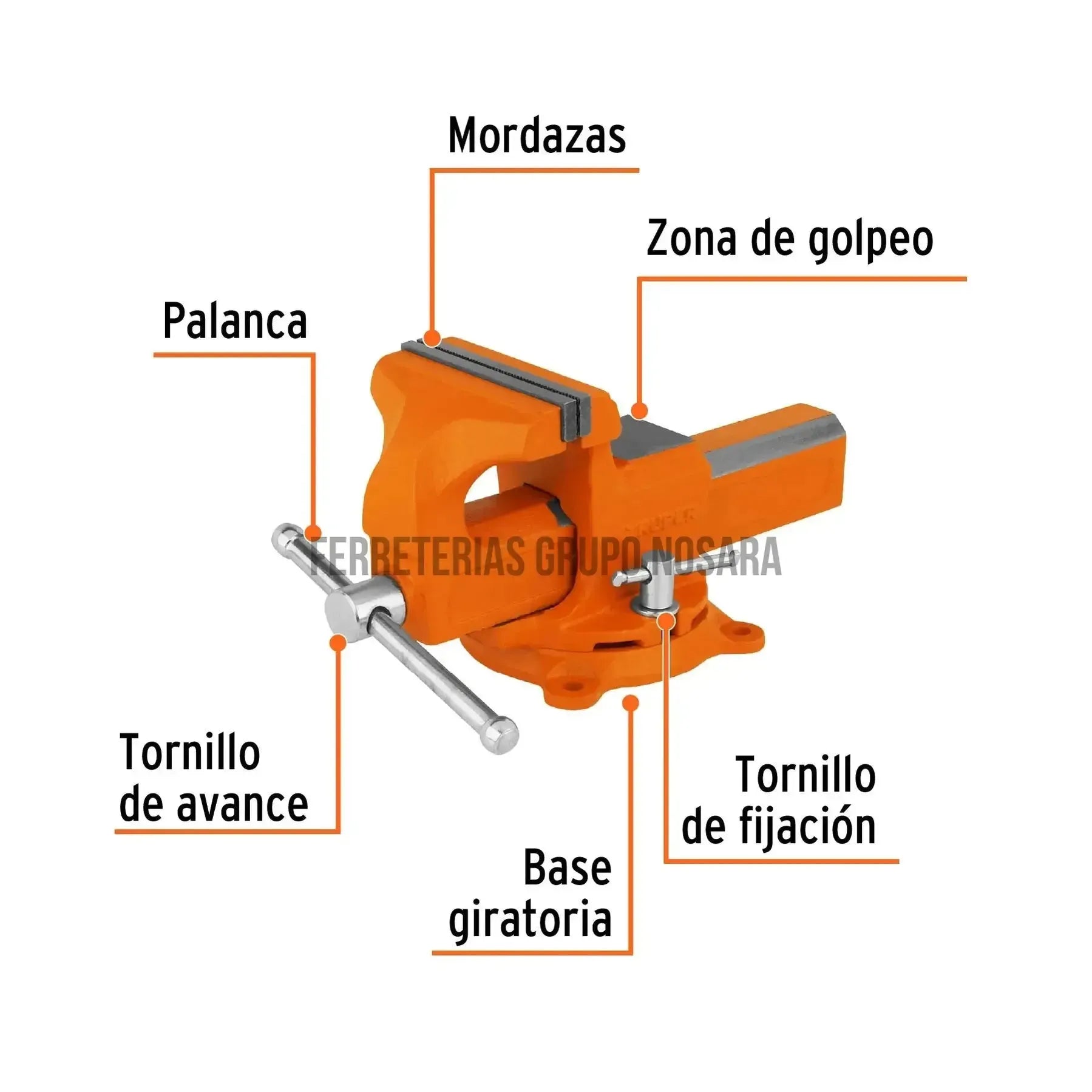 TRUPER PRENSA BANCO 4' TA-4-L 100199-