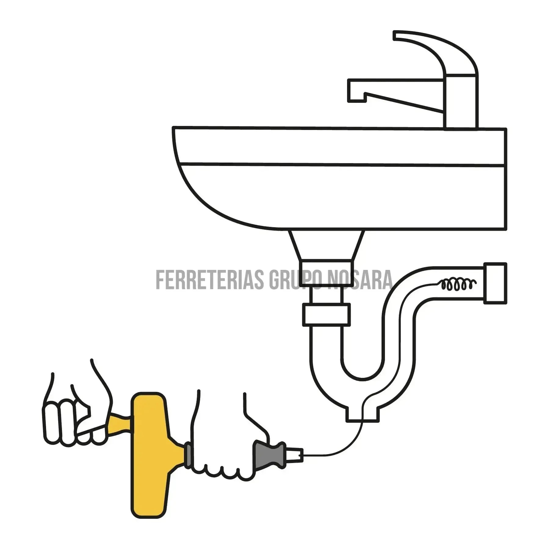 PRETUL SONDA DESTAQ CAÑERIA 4.50MT 22880-