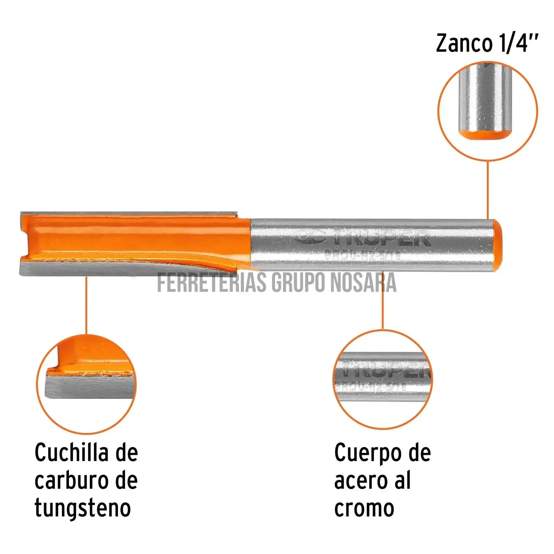 TRUPER CUCHILLA P/ROUTER 5/16 11454-