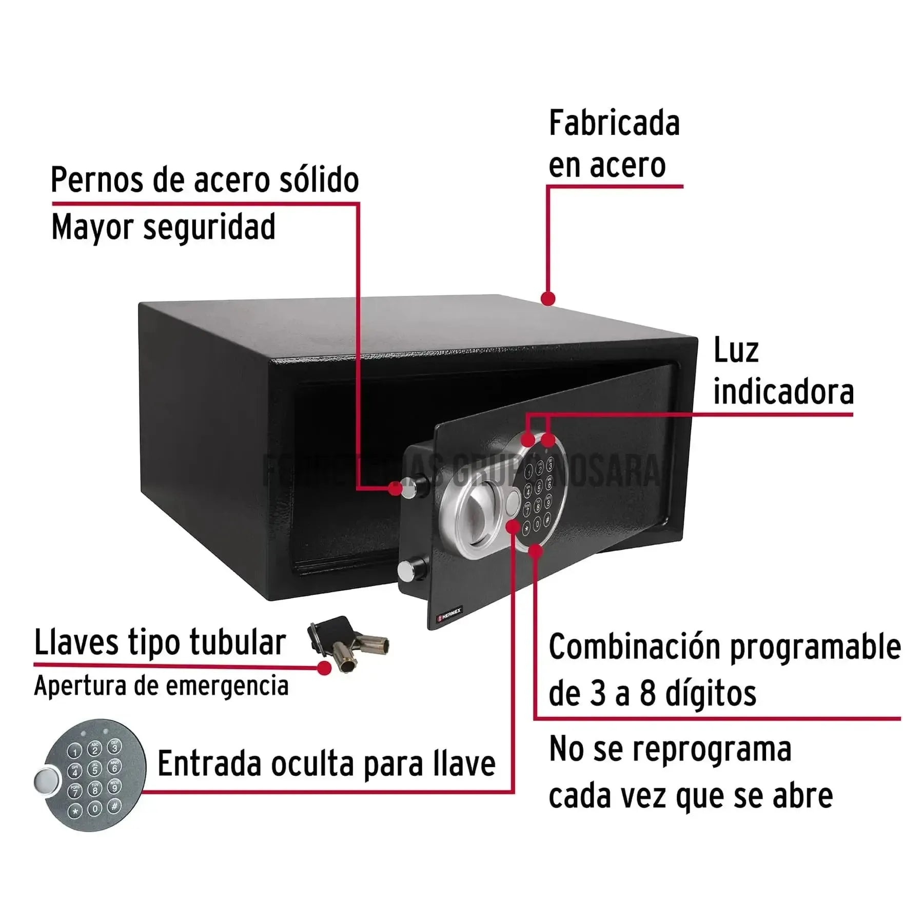 HERMEX CAJA SEG ELECTRONICA 43082-