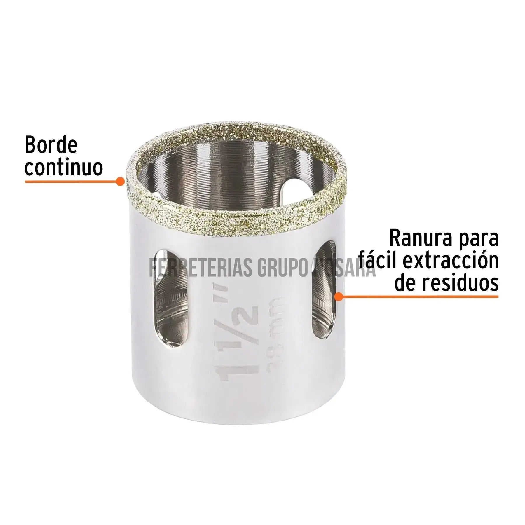 TRUPER BROCA SIER P/AZULEJO 1.1/2" 17130-