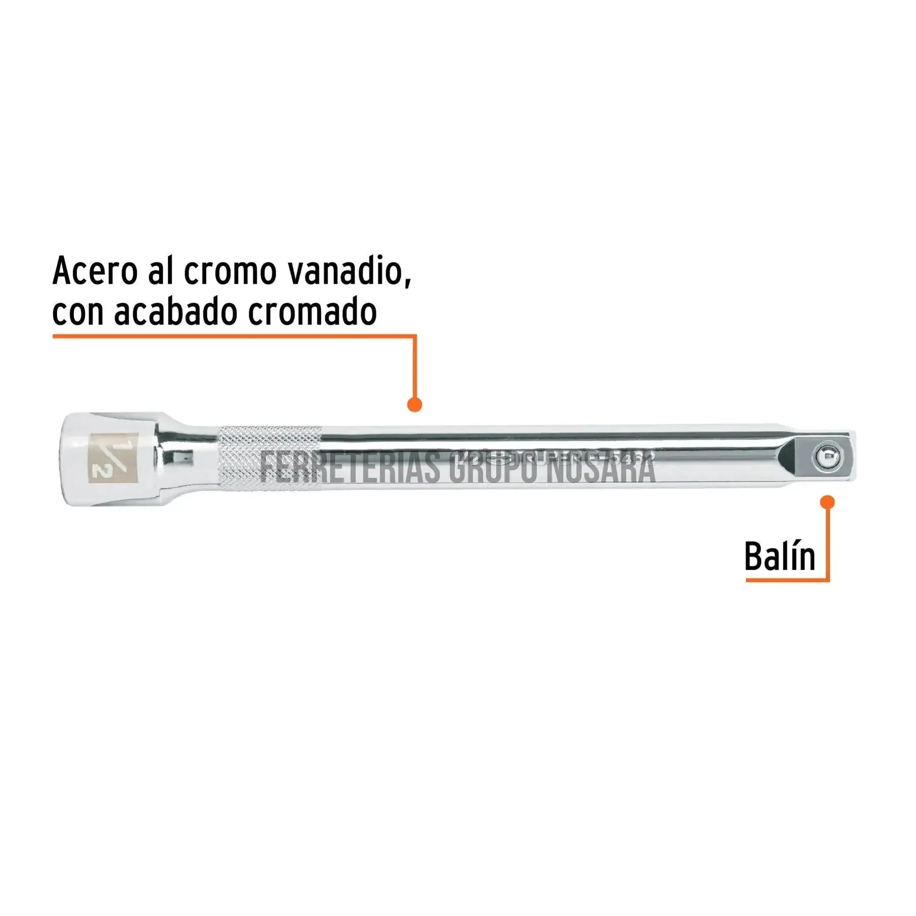 TRUPER EXTENSION P/RATCH 1/2 X 8" 13917-
