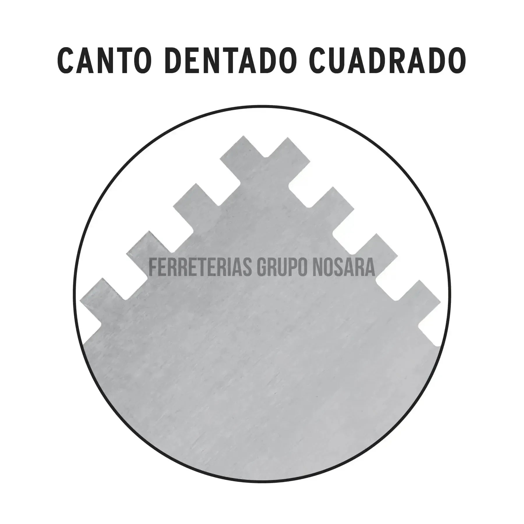 Llana dentado cuadrado 11", 6 remaches, mango madera, Truper / 15410-