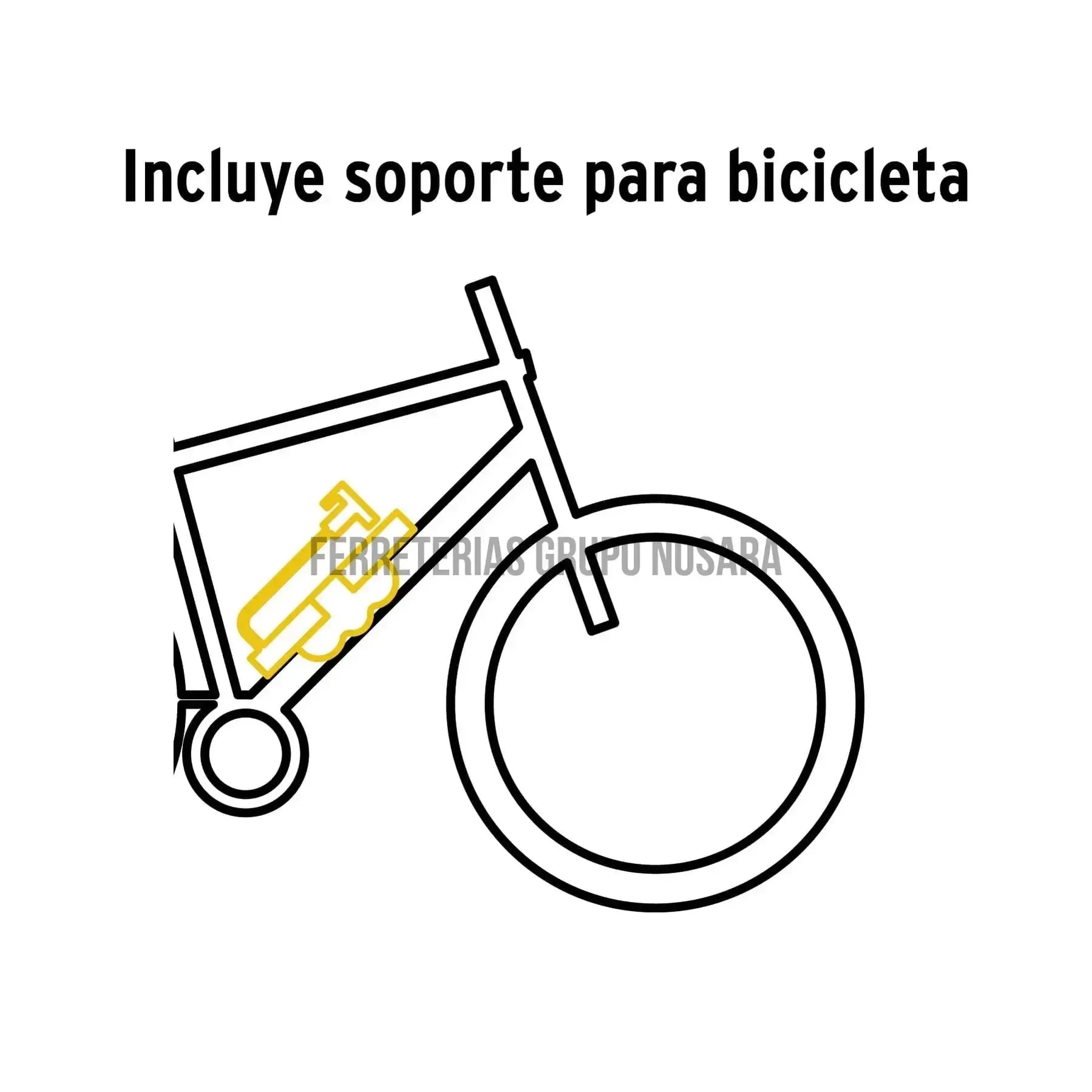 Mini bomba manual para bicicleta, 60 PSI, Truper / 13790-