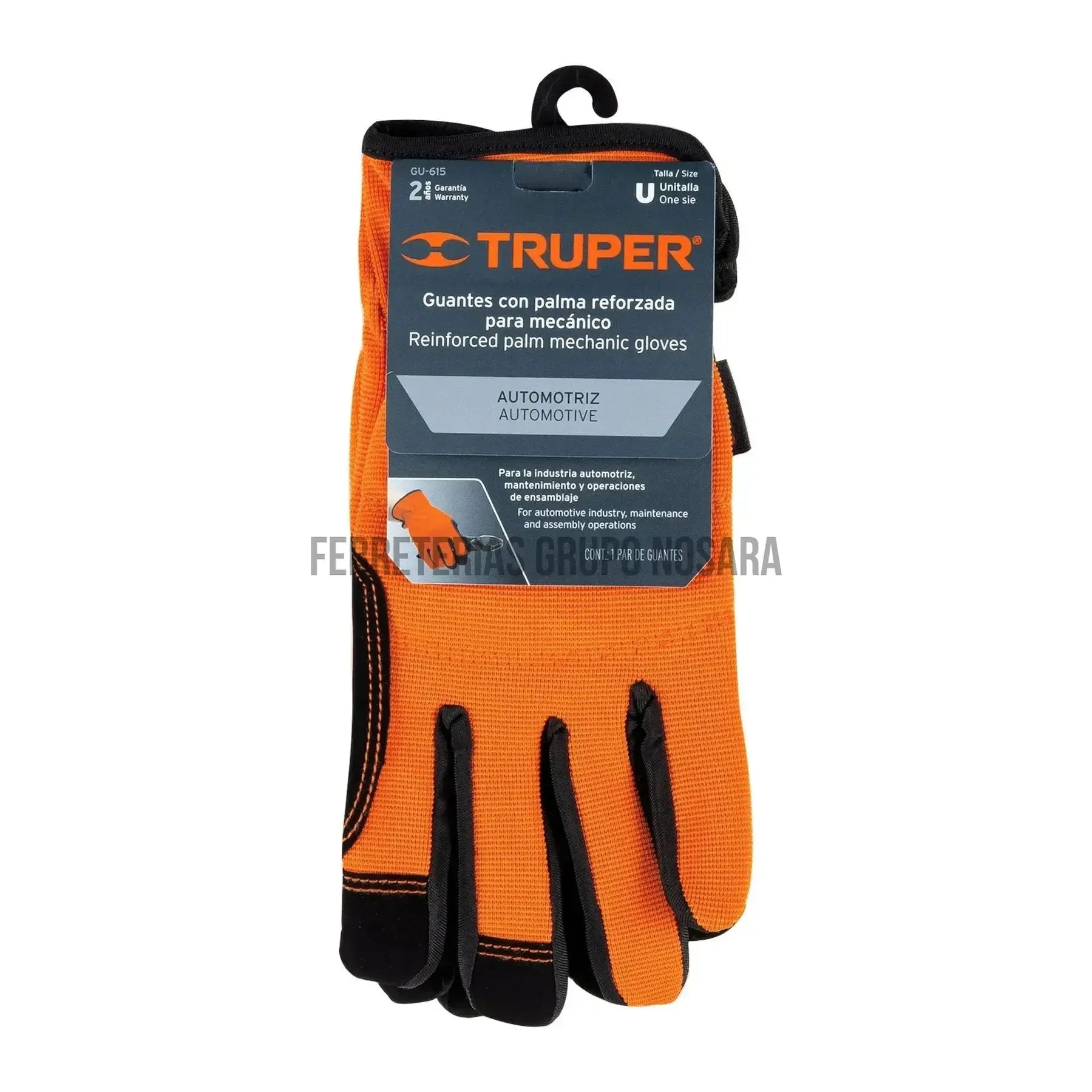 Guantes para mecánico, palma reforzada, Truper GU-615 /10848-