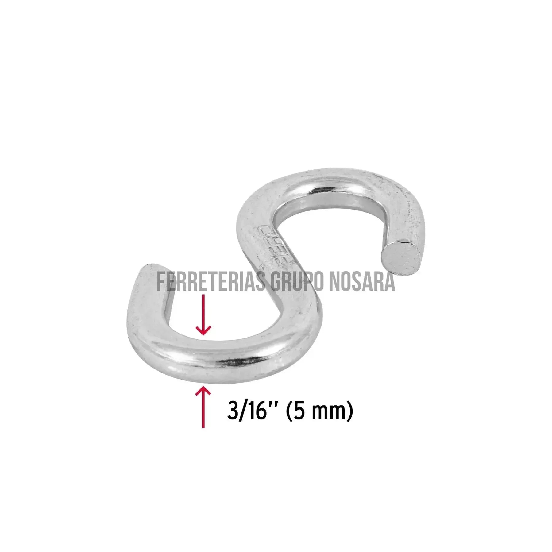 FIERO GANCHO TIPO "S" 3/16" 44091-