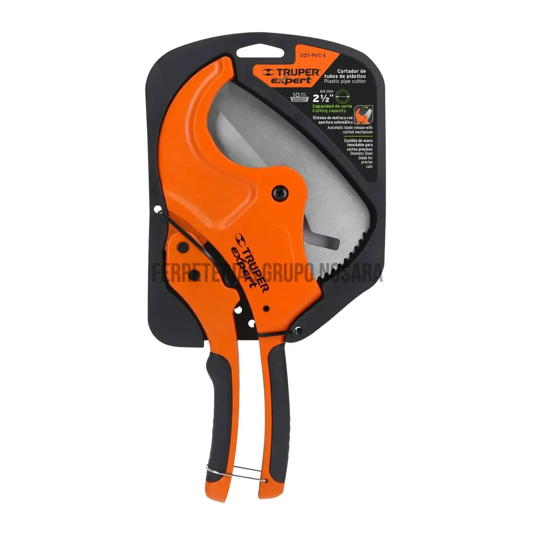 Cortador profesional tubo de plástico, corte 2-1/2", Expert / 12867-