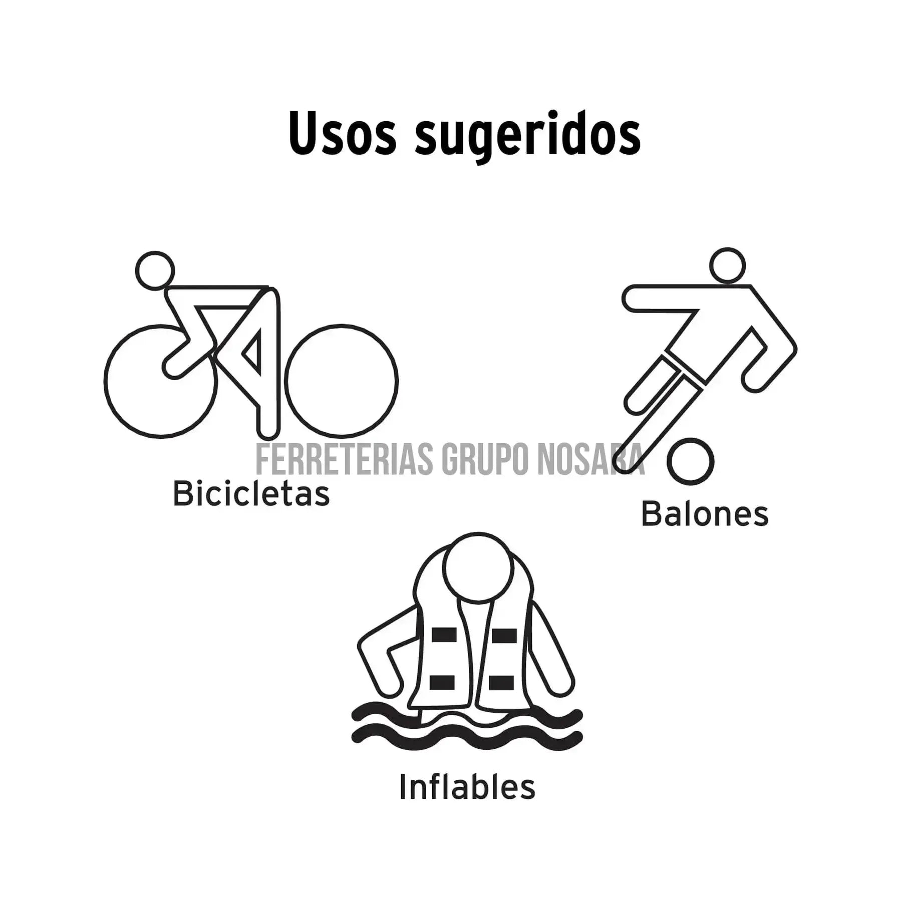 Mini bomba manual para bicicleta, 60 PSI, Truper / 13790-