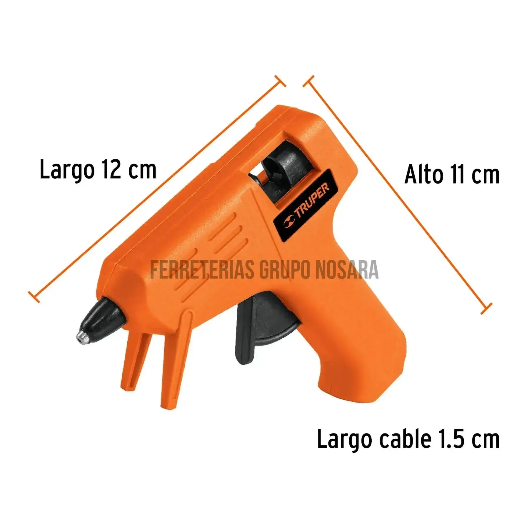 TRUPER PISTOLA P/SILICON 15W PIPE-5/16-