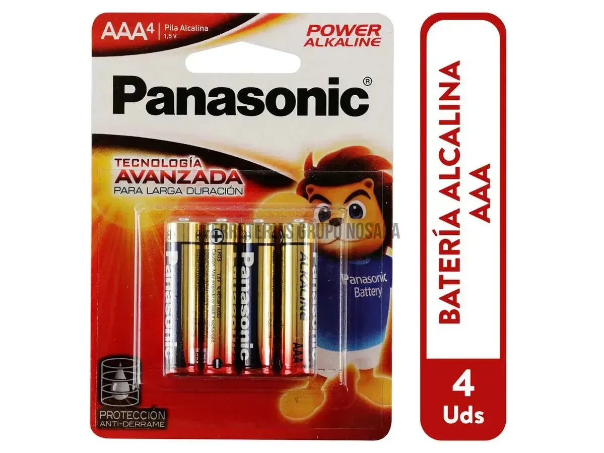 BATERIA PANASONIC ALKAL AAA 4 UND BLISTE-